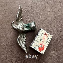 Vintage Antique Chrome Eagle Coffee Grinder Machine Ornament Mascot Topper