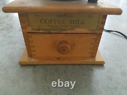 Vintage Antique Coffee Grinder Lamp Base