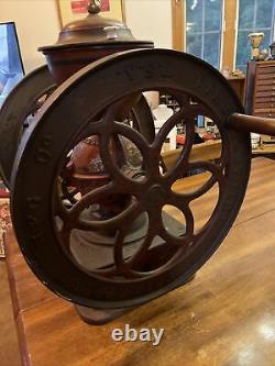 Vintage Antique Enterprise Mfg Co Double Wheel Coffee Grinder