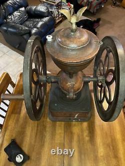 Vintage Antique Enterprise Mfg Co Double Wheel Coffee Grinder