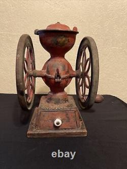 Vintage Antique Enterprise No. 2 Cast Iron Coffee Grinder Pat 1873