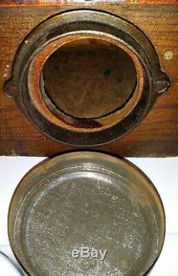 Vintage Antique Golden Rule Wall Mounted Coffee Grinder All Original