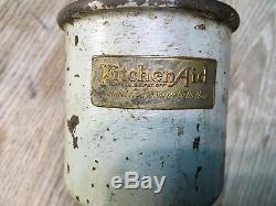 Vintage Antique Kitchenaid mixer coffee burr grain mill grinder attachment