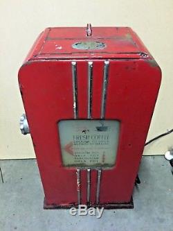 Vintage Antique Red Hobart Model 3430 Coffee Grinder