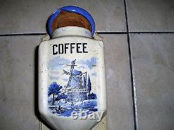 Vintage / Antique wall mounted coffee grinder mill authentic