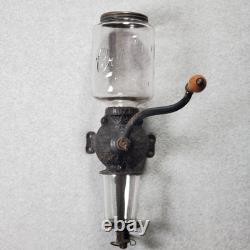 Vintage Arcade Crystal No 3 Wall Mounted Cast Iron Coffee Grinder Mill