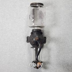 Vintage Arcade Crystal No 3 Wall Mounted Cast Iron Coffee Grinder Mill