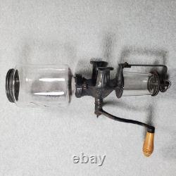 Vintage Arcade Crystal No 3 Wall Mounted Cast Iron Coffee Grinder Mill