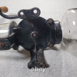 Vintage Arcade Crystal No 3 Wall Mounted Cast Iron Coffee Grinder Mill