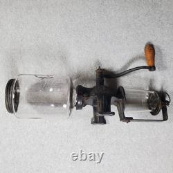 Vintage Arcade Crystal No 3 Wall Mounted Cast Iron Coffee Grinder Mill