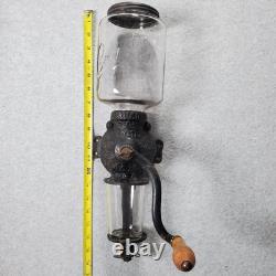 Vintage Arcade Crystal No 3 Wall Mounted Cast Iron Coffee Grinder Mill