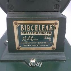 Vintage Birchleaf Coffee Grinder London Cast Iron Design Reg No 2063773