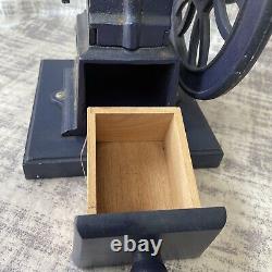 Vintage Birchleaf Coffee Grinder London Cast Iron Design Reg No. 2063773 Retro