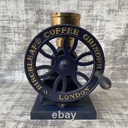 Vintage Birchleaf Coffee Grinder London Cast Iron Design Reg No. 2063773 Retro