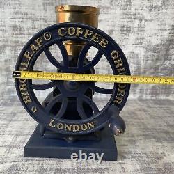 Vintage Birchleaf Coffee Grinder London Cast Iron Design Reg No. 2063773 Retro