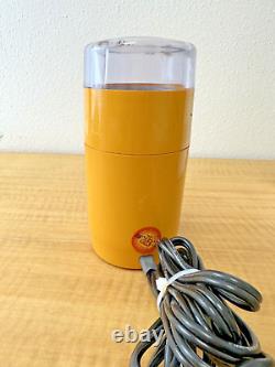 Vintage Braun Coffee Bean Grinder Mustard Yellow