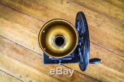 Vintage Cast Iron Birchleaf Manual Coffee Grinder Top Quality Large