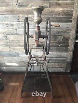 Vintage Cast Iron Coffee Grinder Woodruff & Edwards Co. Elgin Coffee Mill