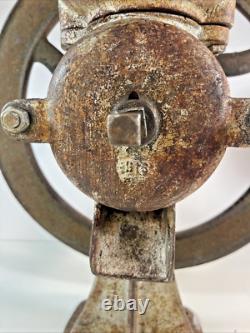 Vintage Cast Iron General Store Wheel Coffee Grinder Decor Country