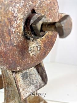 Vintage Cast Iron General Store Wheel Coffee Grinder Decor Country