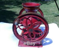 Vintage Cast Iron HOUSE OF WEBSTER 2 Wheel Coffee Mill Bean Grinder