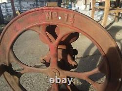 Vintage Cast Iron No. 1 1/2 General Store Wheel Coffee Grinder Decor Country