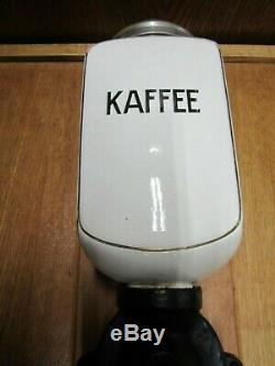 Vintage Coffee Grinder Cast Iron & Porcelain Wall Mount Kaffee-Alexanderwerk