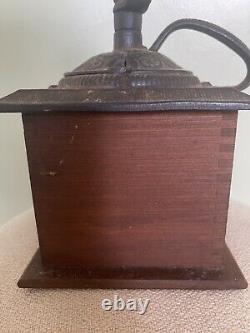 Vintage Coffee Grinder Cast Iron & Wood Arcade