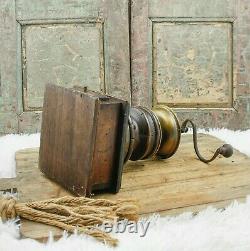 Vintage Coffee Grinder Italian Woodart Mill Moulin cafe Molinillo kaffeemuehle