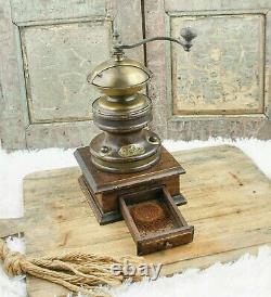 Vintage Coffee Grinder Italian Woodart Mill Moulin cafe Molinillo kaffeemuehle