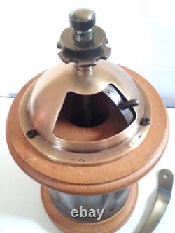 Vintage Coffee Grinder Masterpiece Old Manual Coffee Grinder Clever Brown + Box
