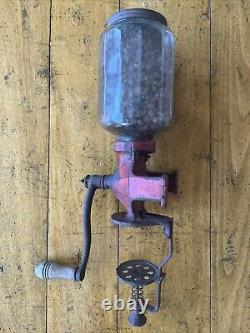 Vintage Coffee Grinder Mill Wall Mount Arcade