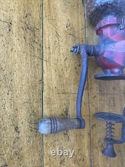 Vintage Coffee Grinder Mill Wall Mount Arcade