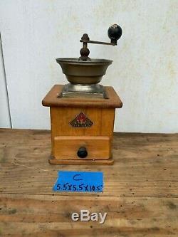 Vintage Coffee Grinder, Wood and Metal Coffee Grinder, Coffee Bar Farmhouse Kitc