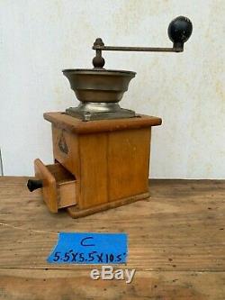 Vintage Coffee Grinder, Wood and Metal Coffee Grinder, Coffee Bar Farmhouse Kitc