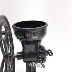 Vintage Coffee Mill Grain Grinder Antique Cast Iron Enterprise Mfg #50 Grist
