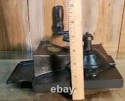 Vintage Coffee Mill Grinder P. S. &W. Co. Peck Stow Wilcox Cast Iron, Wood & Tin