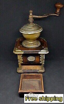 Vintage Collectible Coffee Grinder Rare Germany Kissing and Mollmann 1910-1920