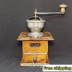 Vintage Collectible Coffee Grinder Rare Germany Pe De Dienes 1910-1930 Wood