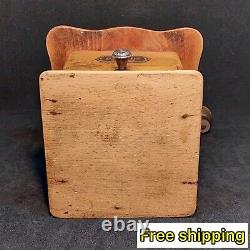 Vintage Collectible Coffee Grinder Rare Germany Pe De Dienes 1910-1930 Wood