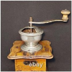 Vintage Collectible Coffee Grinder Rare Germany Pe De Dienes 1910-1930 Wood