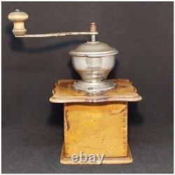 Vintage Collectible Coffee Grinder Rare Germany Pe De Dienes 1910-1930 Wood