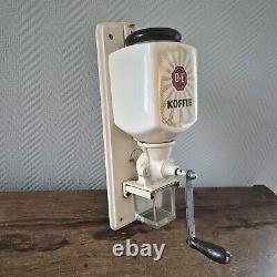 Vintage D. E. DOUWE EGBERTS Wall mounted Coffee Mill Grinder Moulin cafe Koffie