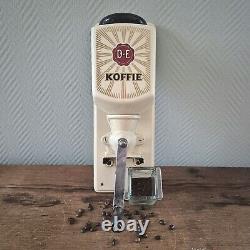 Vintage D. E. DOUWE EGBERTS Wall mounted Coffee Mill Grinder Moulin cafe Koffie