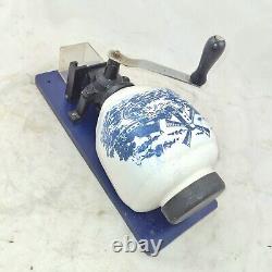 Vintage DELFT BLUE Wall Coffee Mill Grinder Mounted Moulin cafe Kaffeemuehle