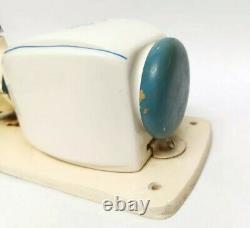 Vintage De Ve Holland White Blue Wall Mounted Coffee Grinder Mill Deve