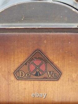 Vintage DeVe DE VE Wooden Wood Coffee Spice Grinder