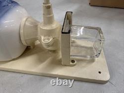 Vintage Dutch Blue& White Porcelain Wall Coffee Grinder. By CI #2904. Germany