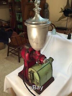 Vintage Early 1900s Working Hobart Electric Coffee Grinder, WithHopper & Catcher