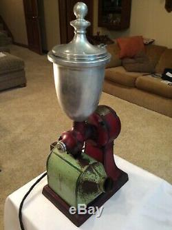 Vintage Early 1900s Working Hobart Electric Coffee Grinder, WithHopper & Catcher